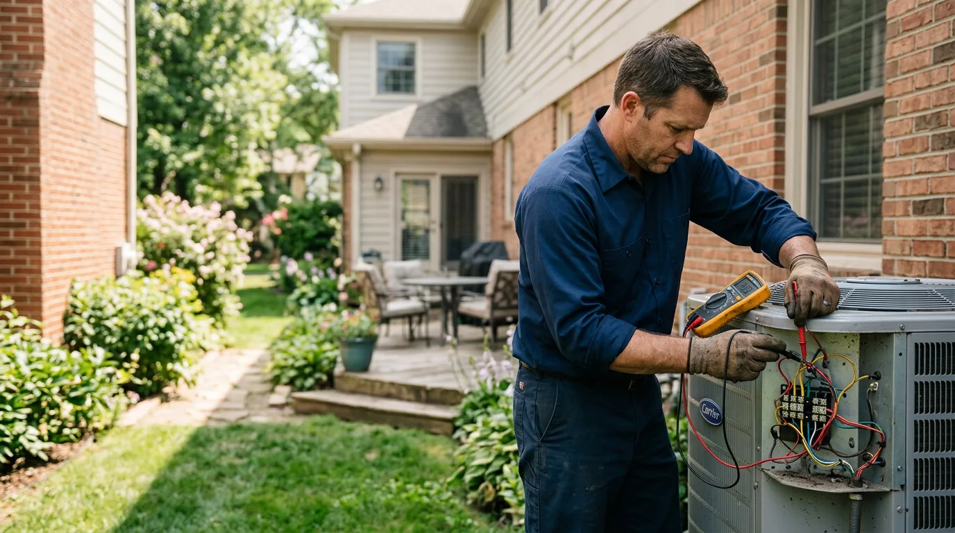 HVAC technician working near Woodville, TX